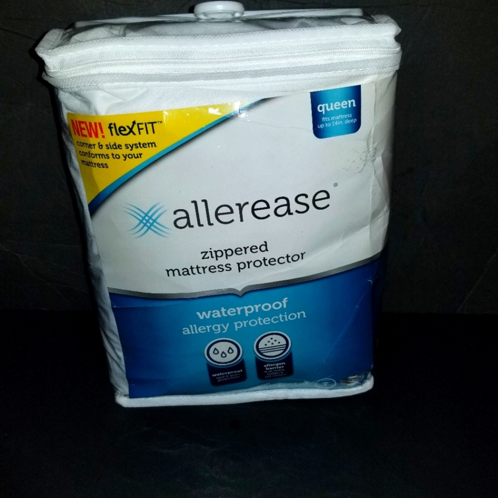 New Allerease Zip Mattress Protector Waterproof Queen
